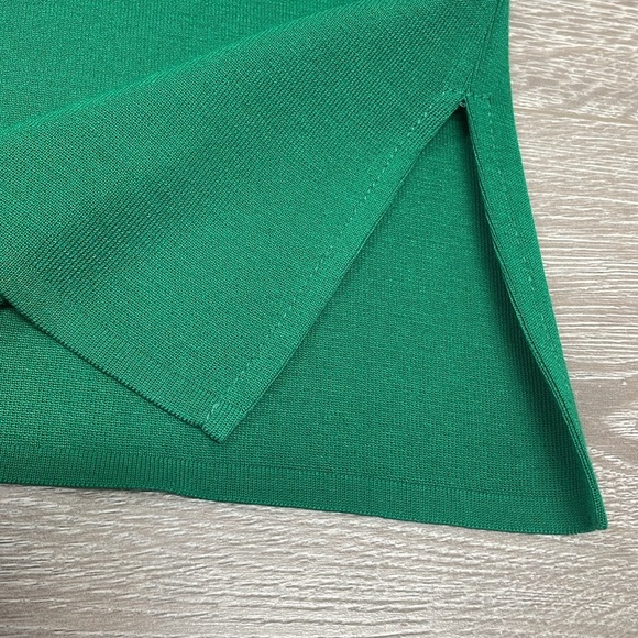 Misook Knit Double Scoop Neck Sleeveless Tank Green L - Picture 8 of 10